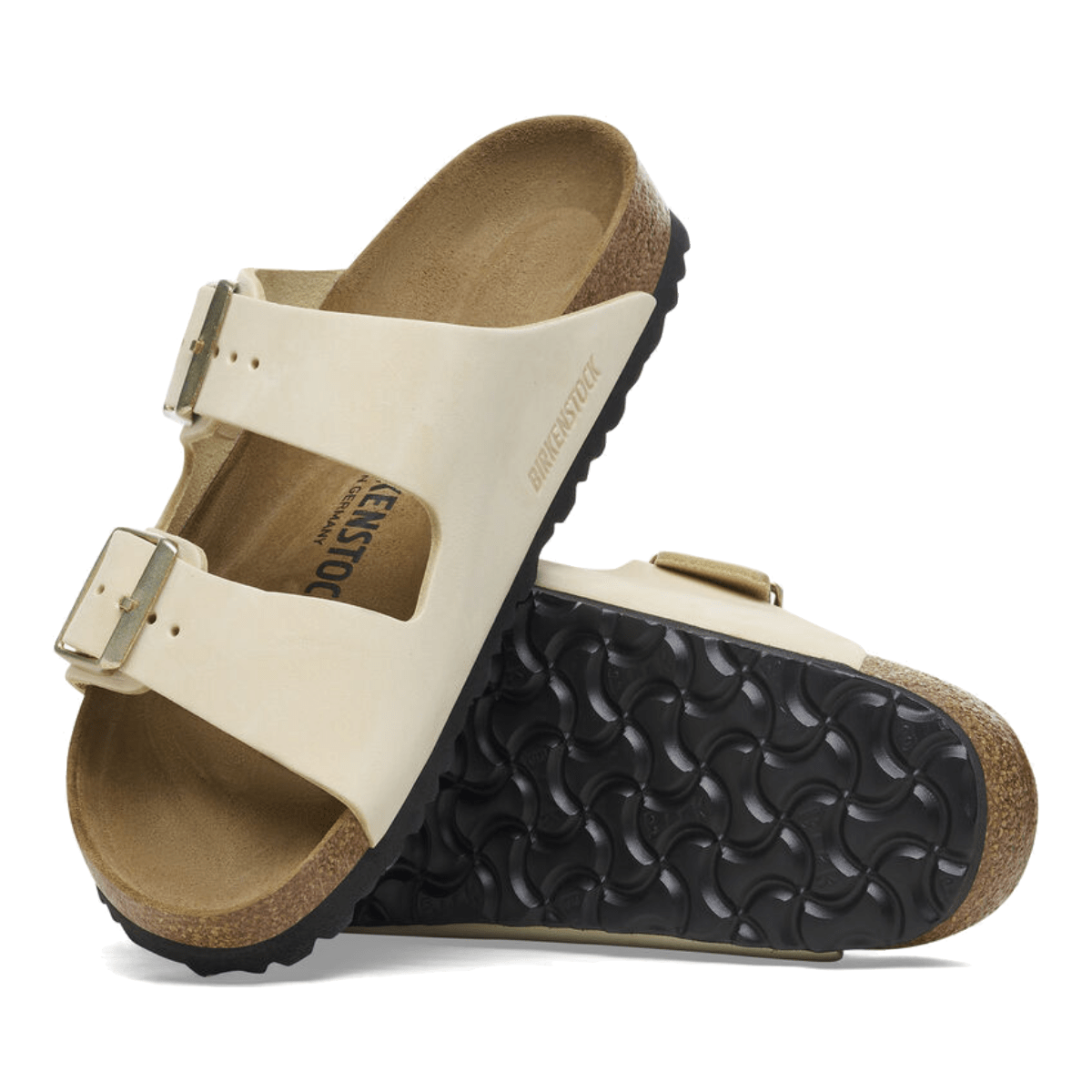 Ciabattina Birkenstock Arizona Nabuck Ecru - Birkenstock - Calzature Savorè