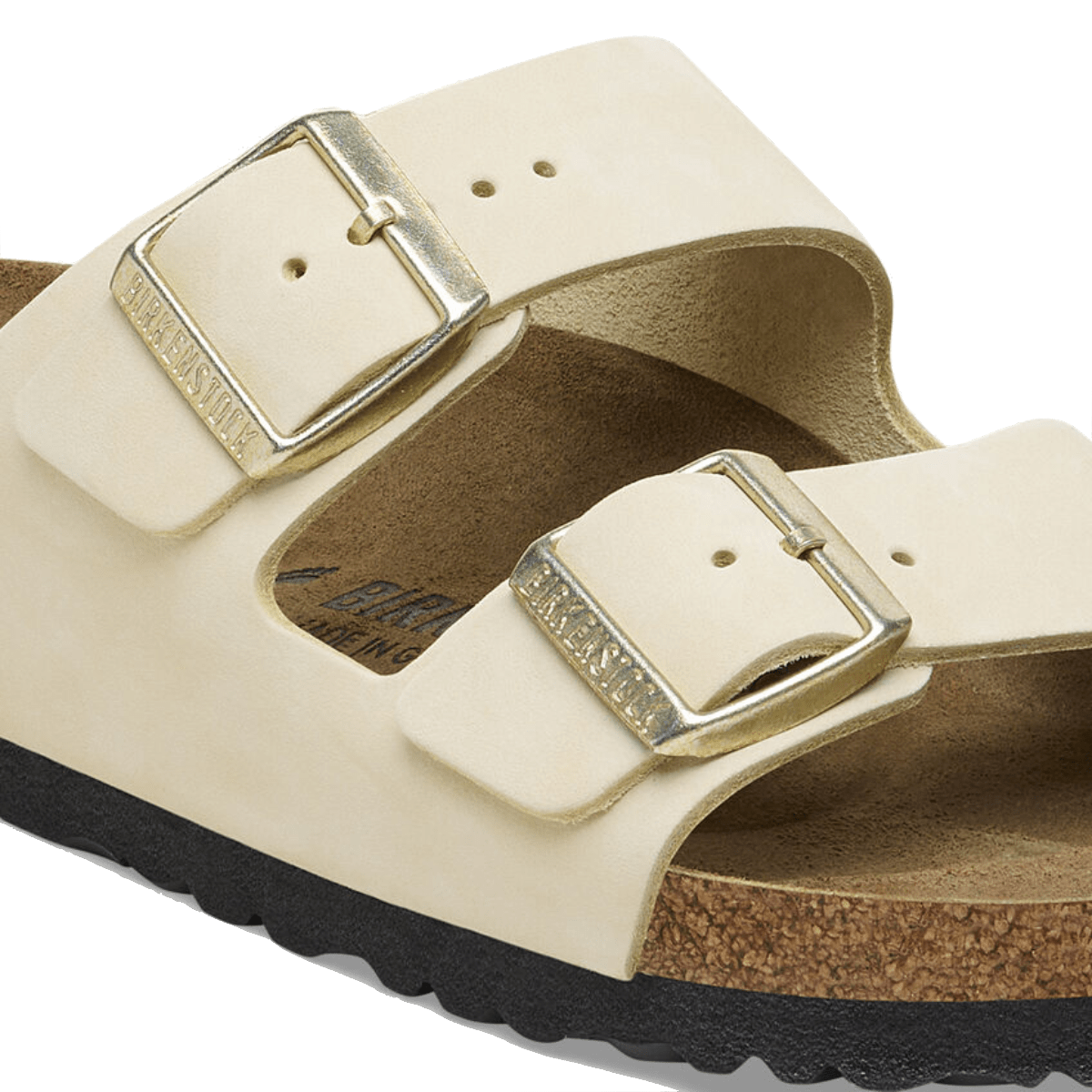 Ciabattina Birkenstock Arizona Nabuck Ecru - Birkenstock - Calzature Savorè