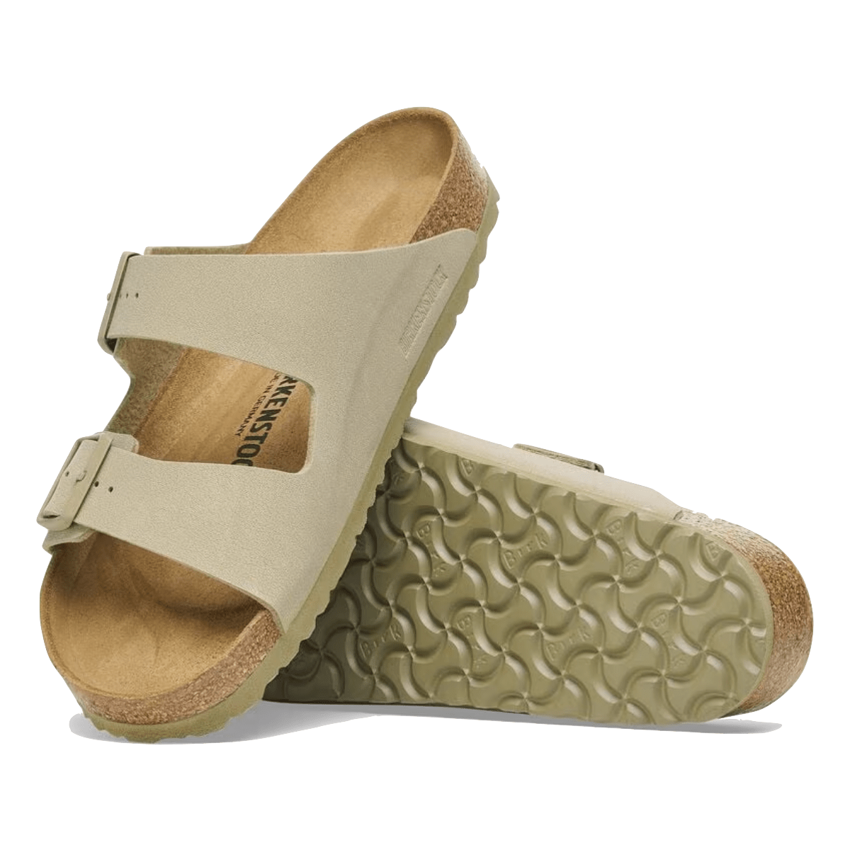 Ciabattina Birkenstock Arizona Pelle Birko - Flor Faded Khaki - Birkenstock - Calzature Savorè