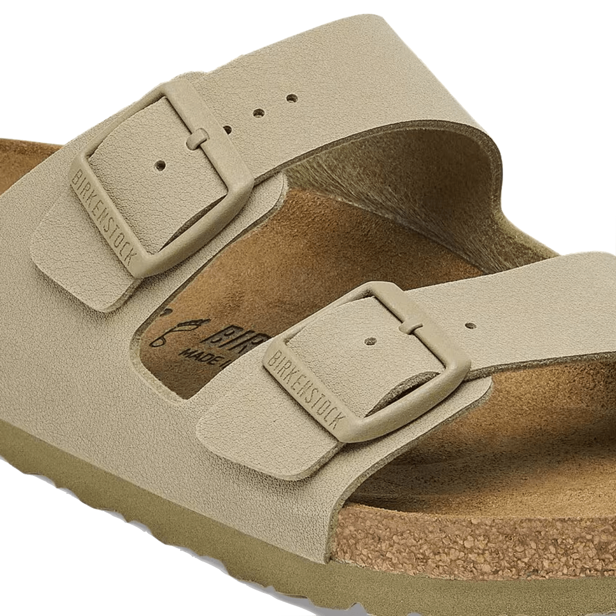 Ciabattina Birkenstock Arizona Pelle Birko - Flor Faded Khaki - Birkenstock - Calzature Savorè