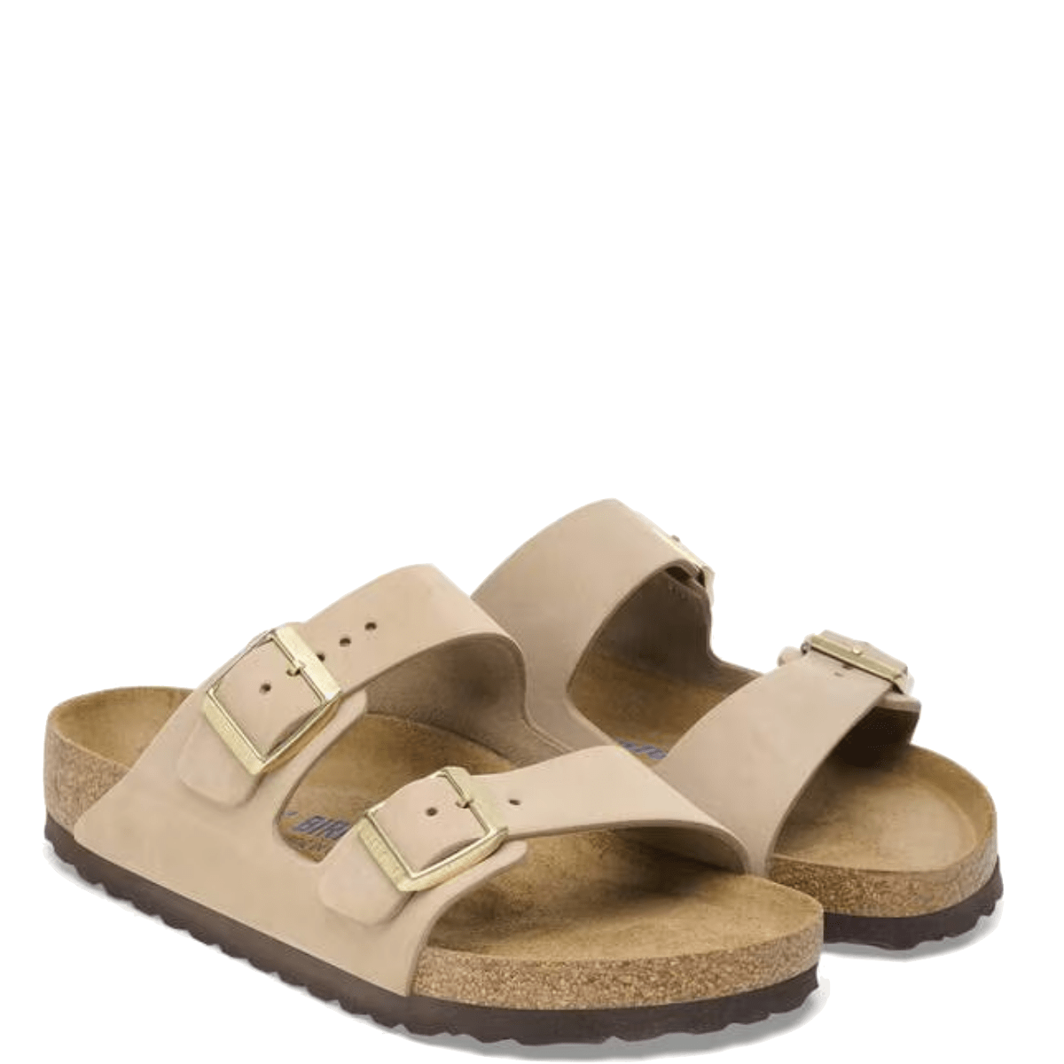 Ciabattina Birkenstock Arizona Pelle Nabuck Sandcastle Soft - Birkenstock - Calzature Savorè