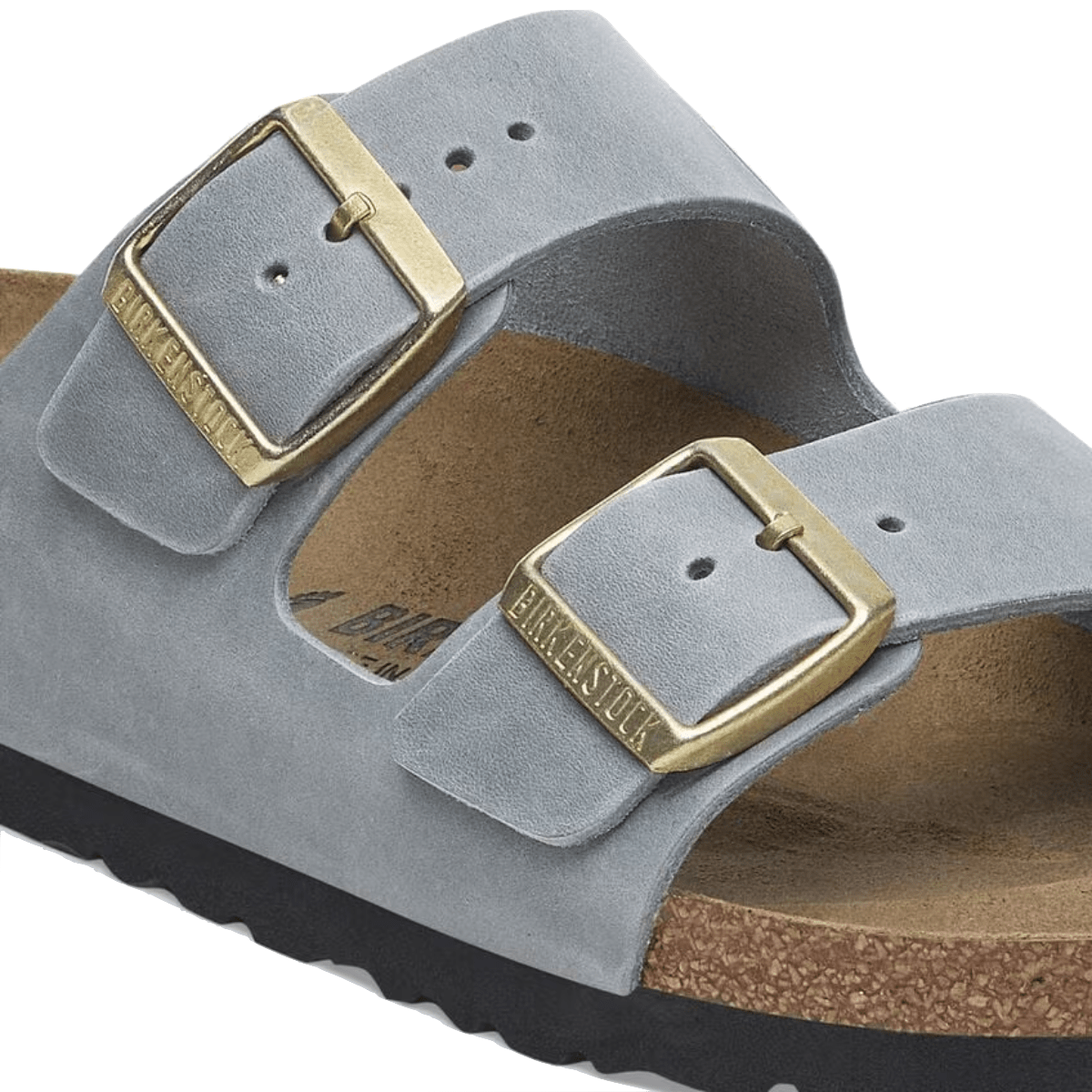 Ciabattina Birkenstock Arizona Pelle Oliata Basalt Gray - Birkenstock - Calzature Savorè