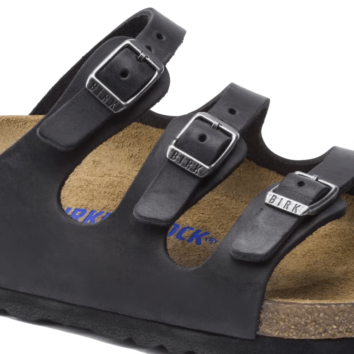 Ciabattina Birkenstock Florida Pelle Oliata Black Soft - Birkenstock - Calzature Savorè