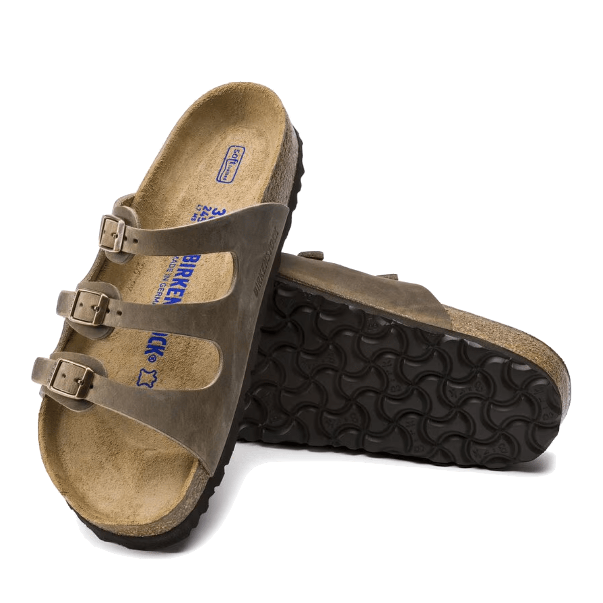 Ciabattina Birkenstock Florida Pelle Tabacco Brown Soft - Birkenstock - Calzature Savorè