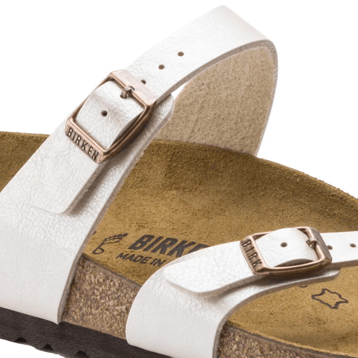 Ciabattina Birkenstock Mayari Birko Flor Graceful Pearl White - Birkenstock - Calzature Savorè