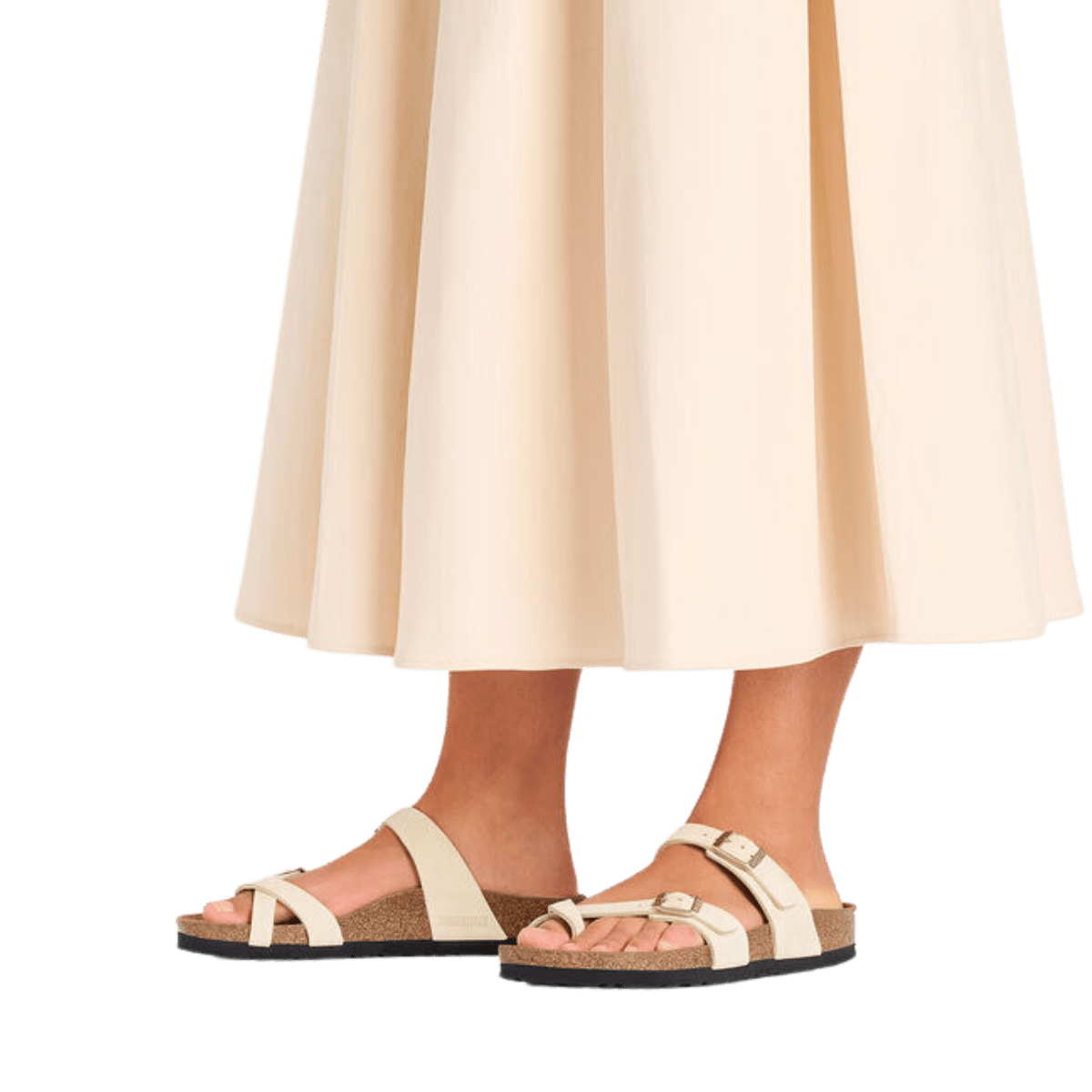 Ciabattina Birkenstock Mayari Nabuck Ecru - Birkenstock - Calzature Savorè