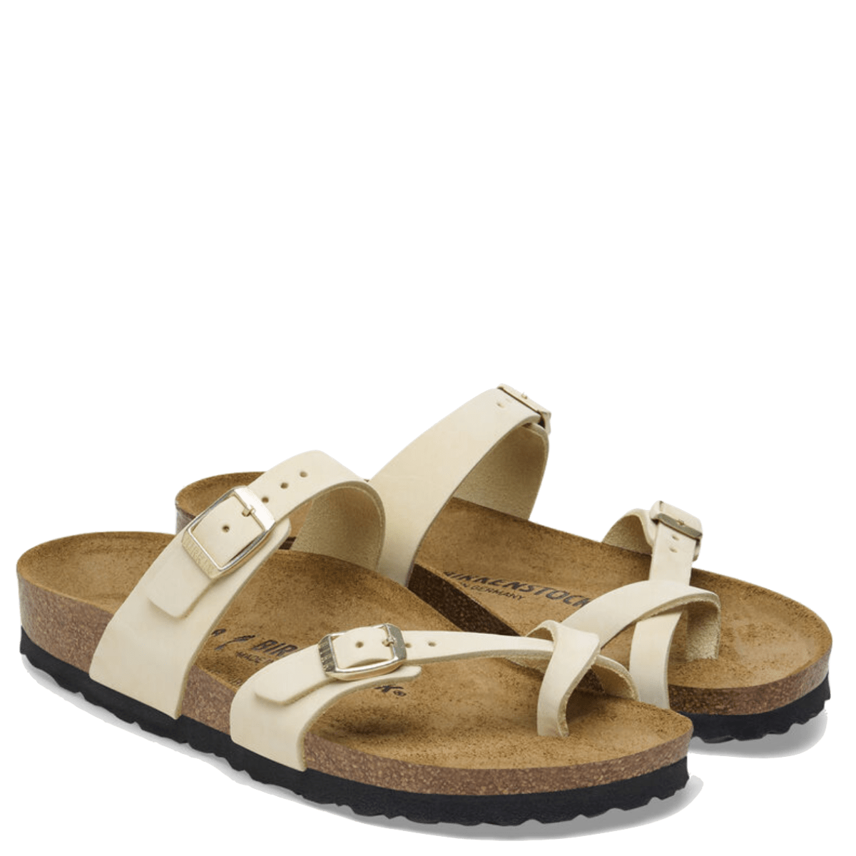 Ciabattina Birkenstock Mayari Nabuck Ecru - Birkenstock - Calzature Savorè