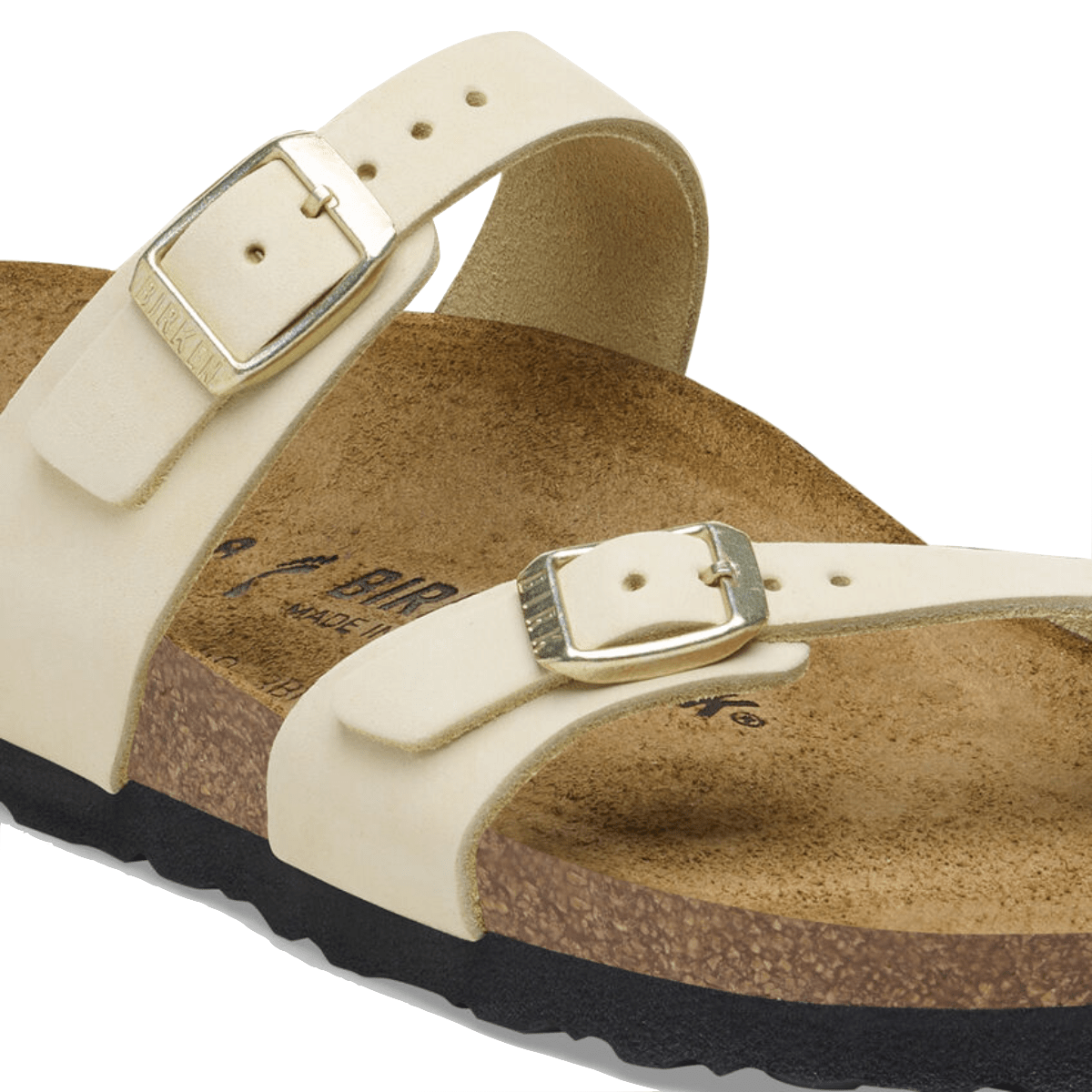 Ciabattina Birkenstock Mayari Nabuck Ecru - Birkenstock - Calzature Savorè