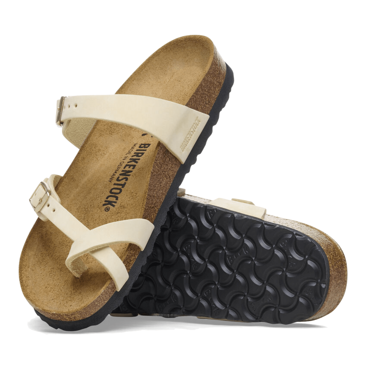 Ciabattina Birkenstock Mayari Nabuck Ecru - Birkenstock - Calzature Savorè