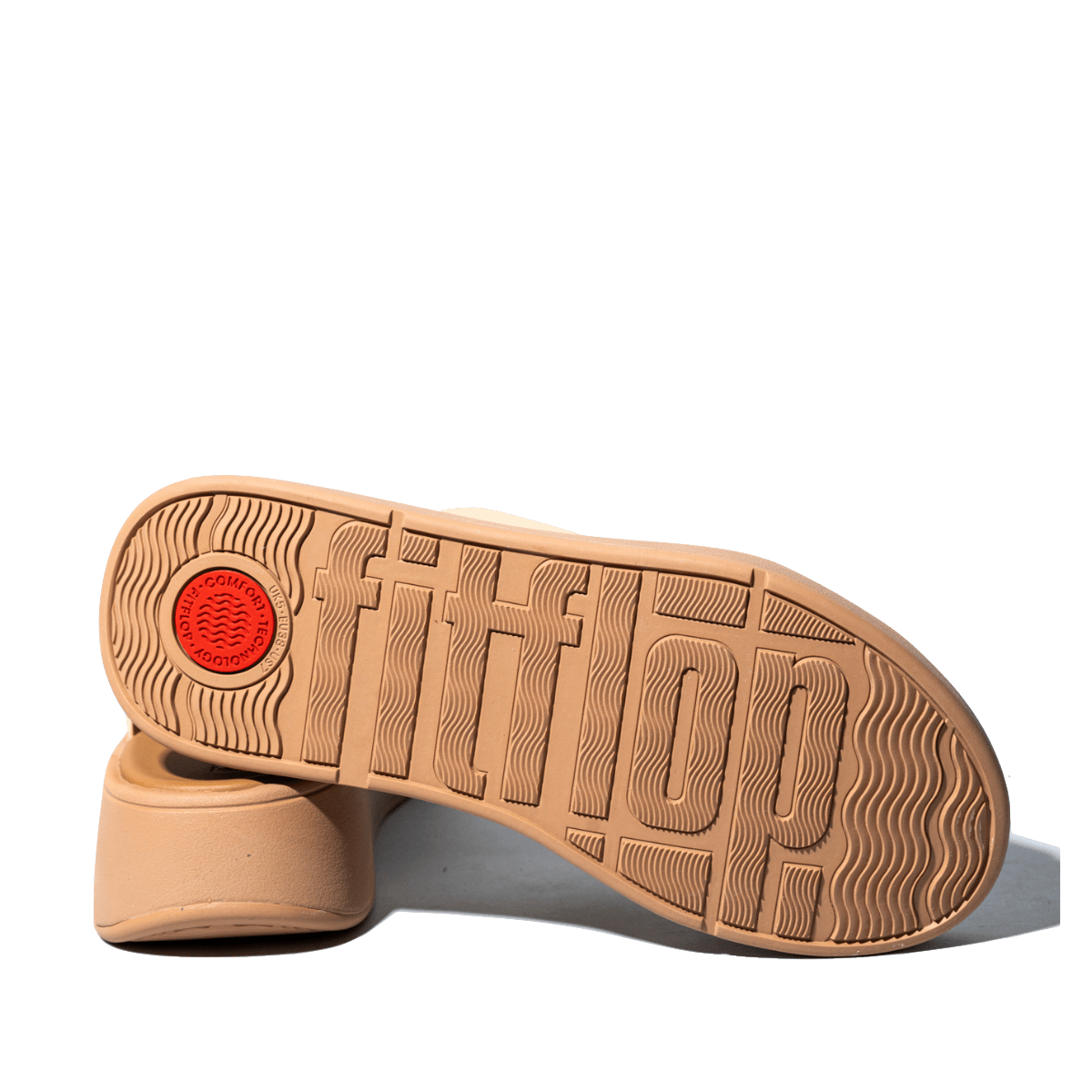 Ciabattina Flit Flop Flatform Cross Slides Pelle Beige - Fit - Flop - Calzature Savorè
