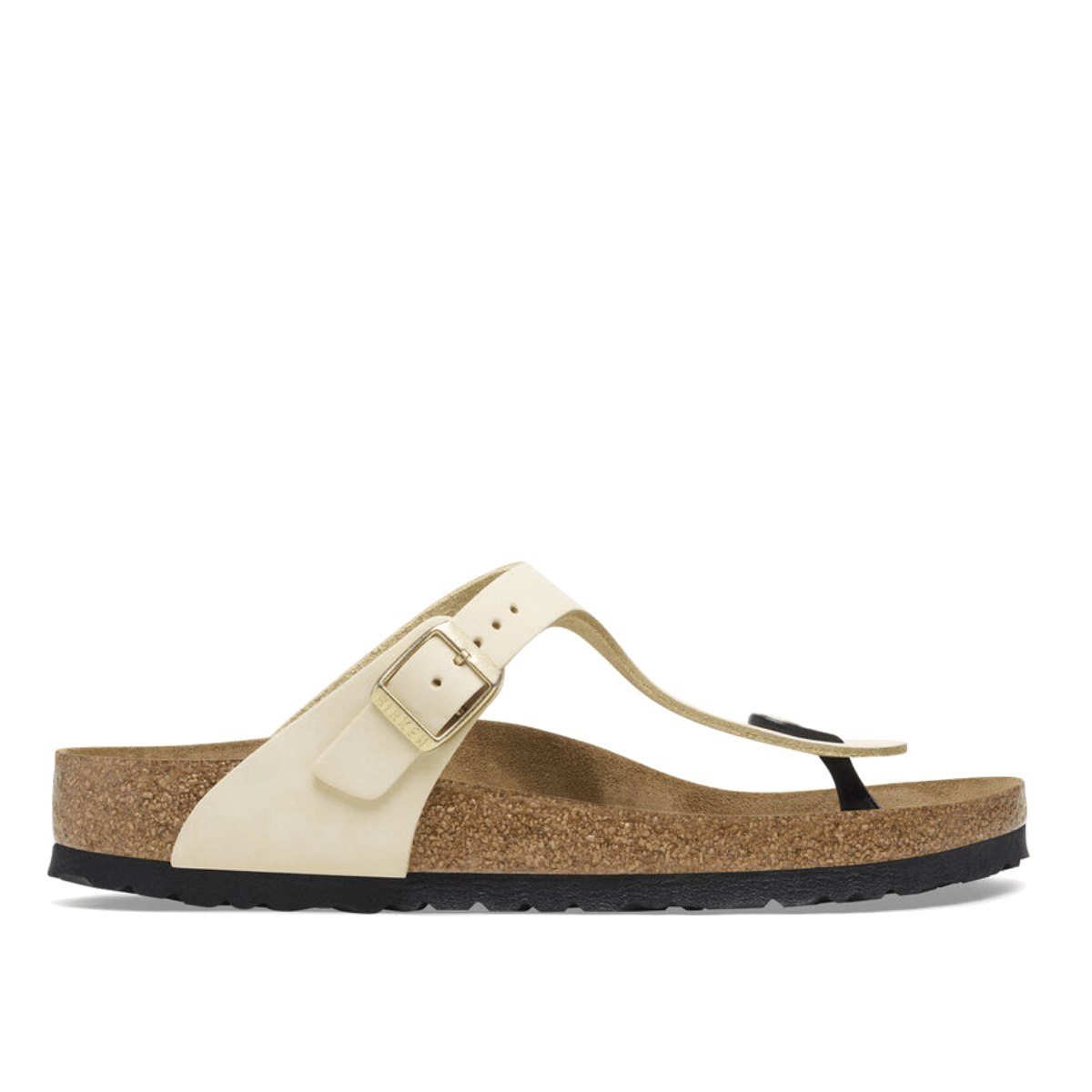 Ciabattina Infradito Birkenstock Gizeh Nabuck Ecru - Birkenstock - Calzature Savorè