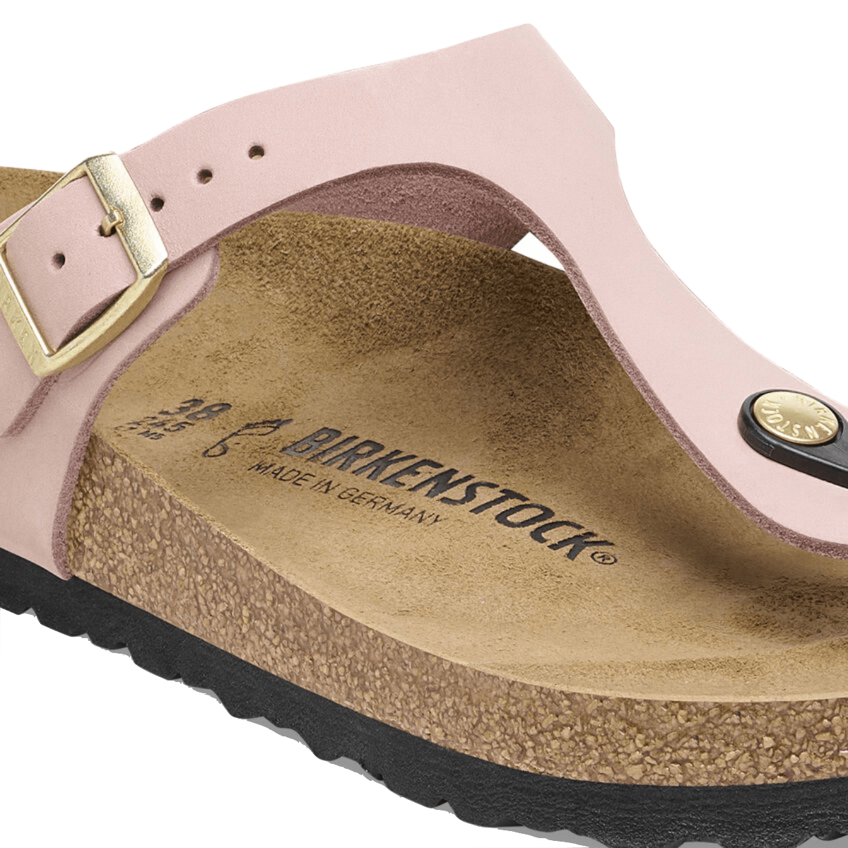 Ciabattina Infradito Birkenstock Gizeh Nabuck Soft Pink - Birkenstock - Calzature Savorè