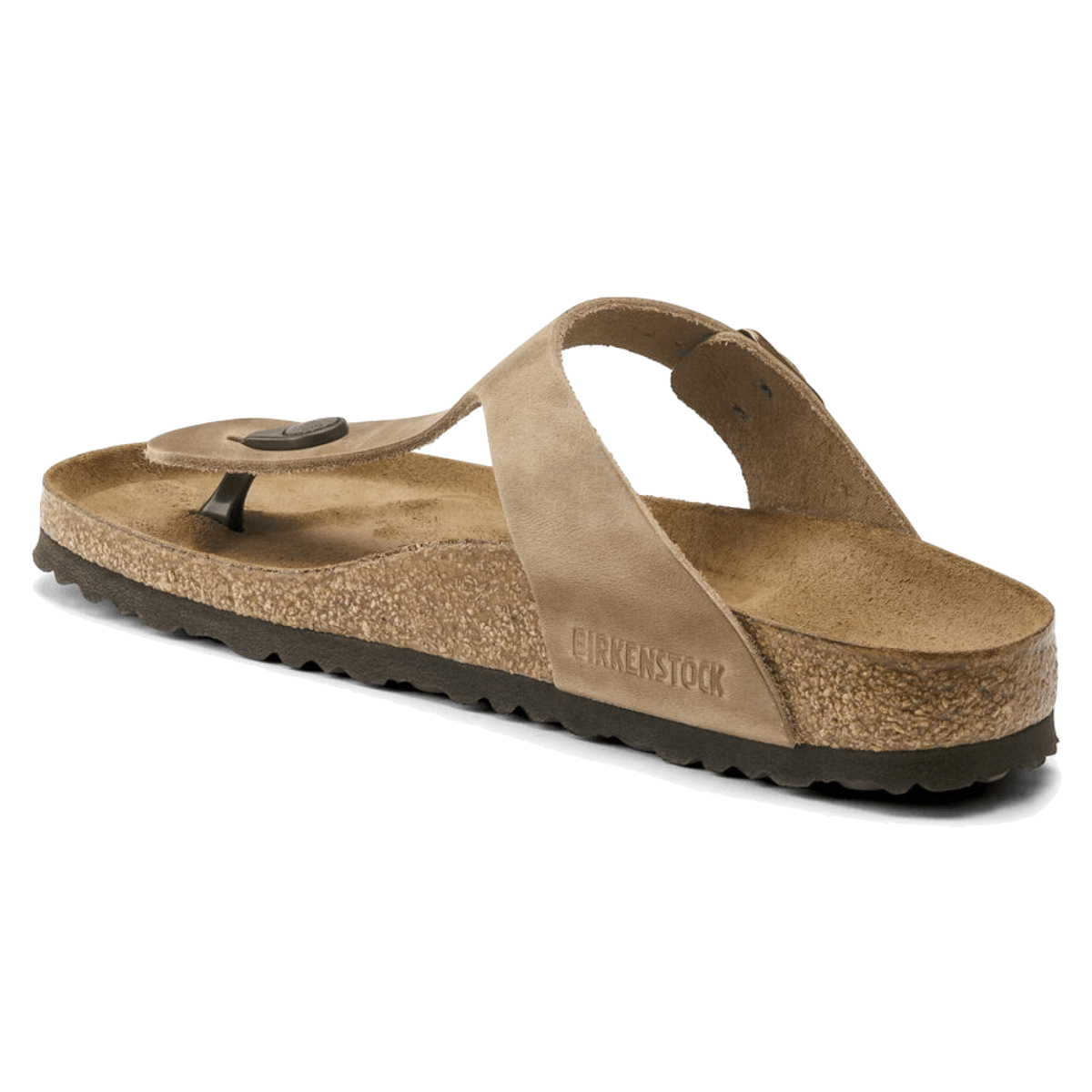 Ciabattina Infradito Birkenstock Gizeh Pelle Tabacco Brown - Birkenstock - Calzature Savorè