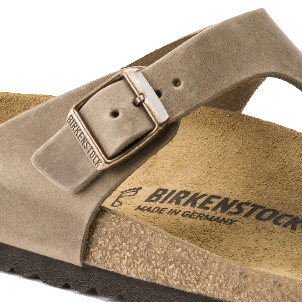 Ciabattina Infradito Birkenstock Gizeh Pelle Tabacco Brown - Birkenstock - Calzature Savorè