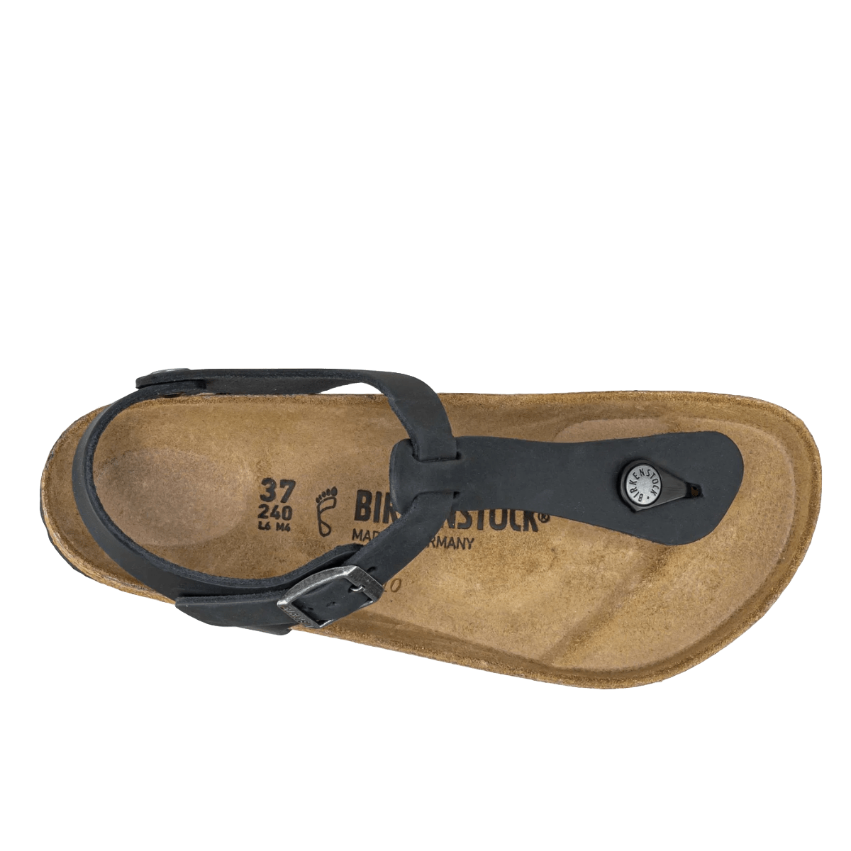 Ciabattina Infradito Birkenstock Kairo BS Pelle Oliata Black - Birkenstock - Calzature Savorè