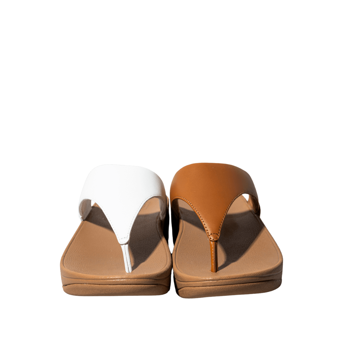Ciabattina Infradito Fit - Flop Lulu Pelle Bianco - Fit - Flop - Calzature Savorè