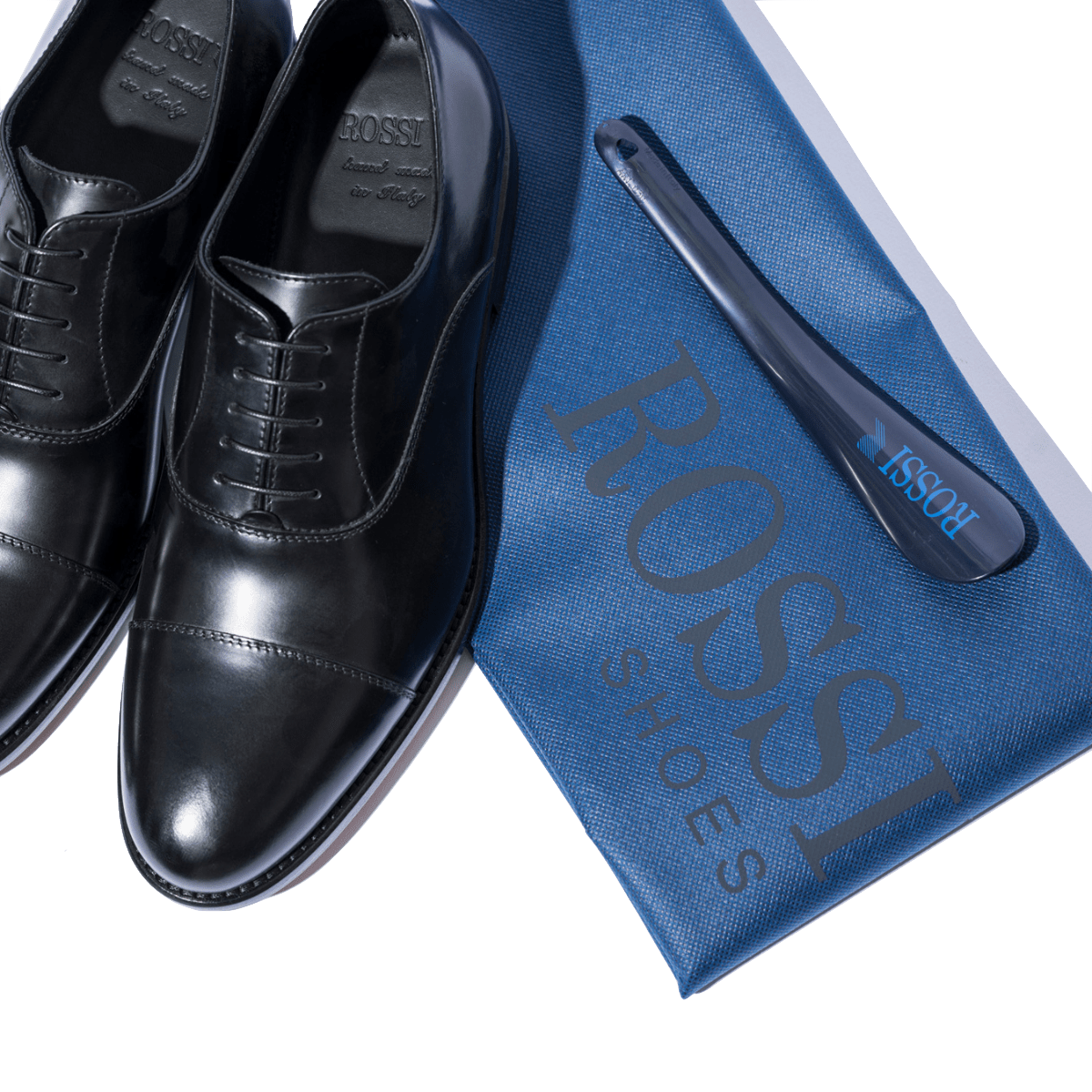 Classica Allacciata Calzaturificio Rossi Pelle Calf Nero - Calzaturificio Rossi - Calzature Savorè