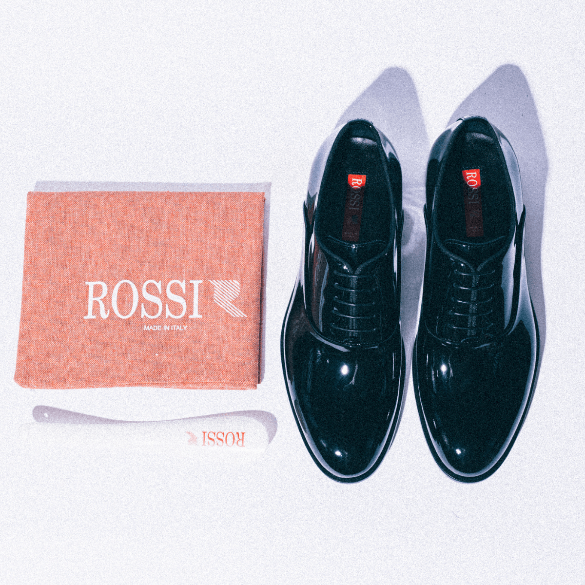 Classica Allacciata Calzaturificio Rossi Vernice Nero - Rossi - Calzature Savorè