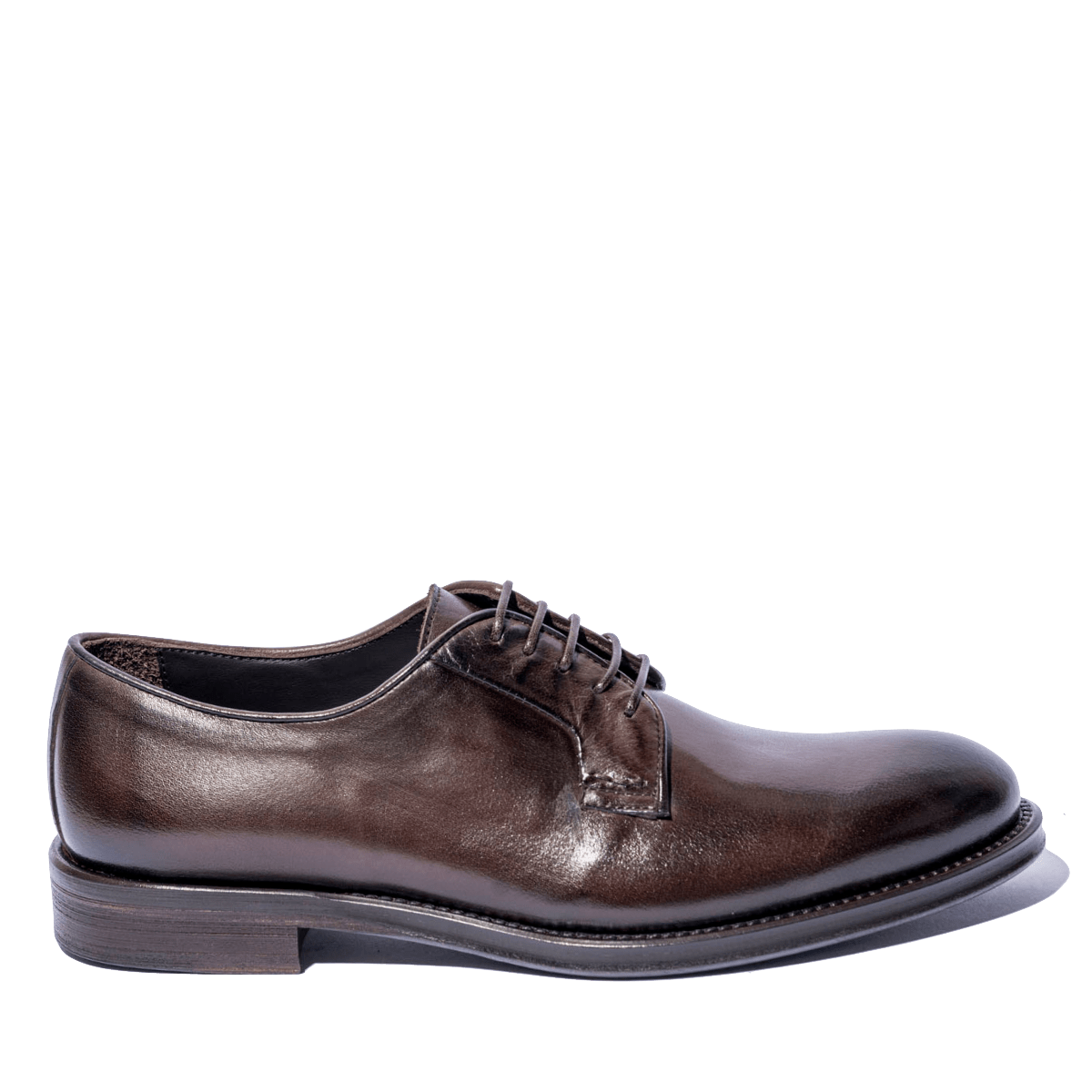 Classica Allacciata Derby Jerold Wilton Pelle Positano Ebano - Calzature Savorè - Calzature Savorè