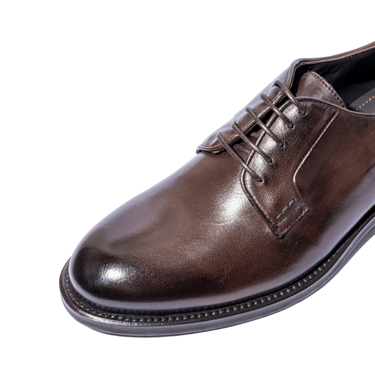 Classica Allacciata Derby Jerold Wilton Pelle Positano Ebano - Calzature Savorè - Calzature Savorè