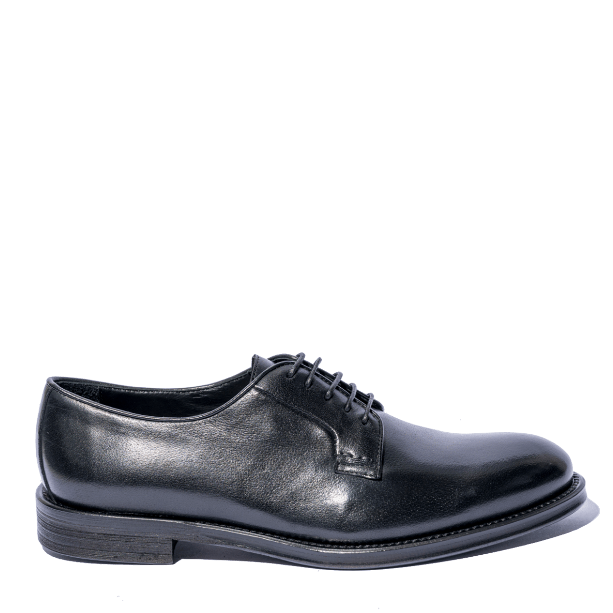 Classica Allacciata Derby Jerold Wilton Pelle Positano Nero - Jerold Wilton - Calzature Savorè