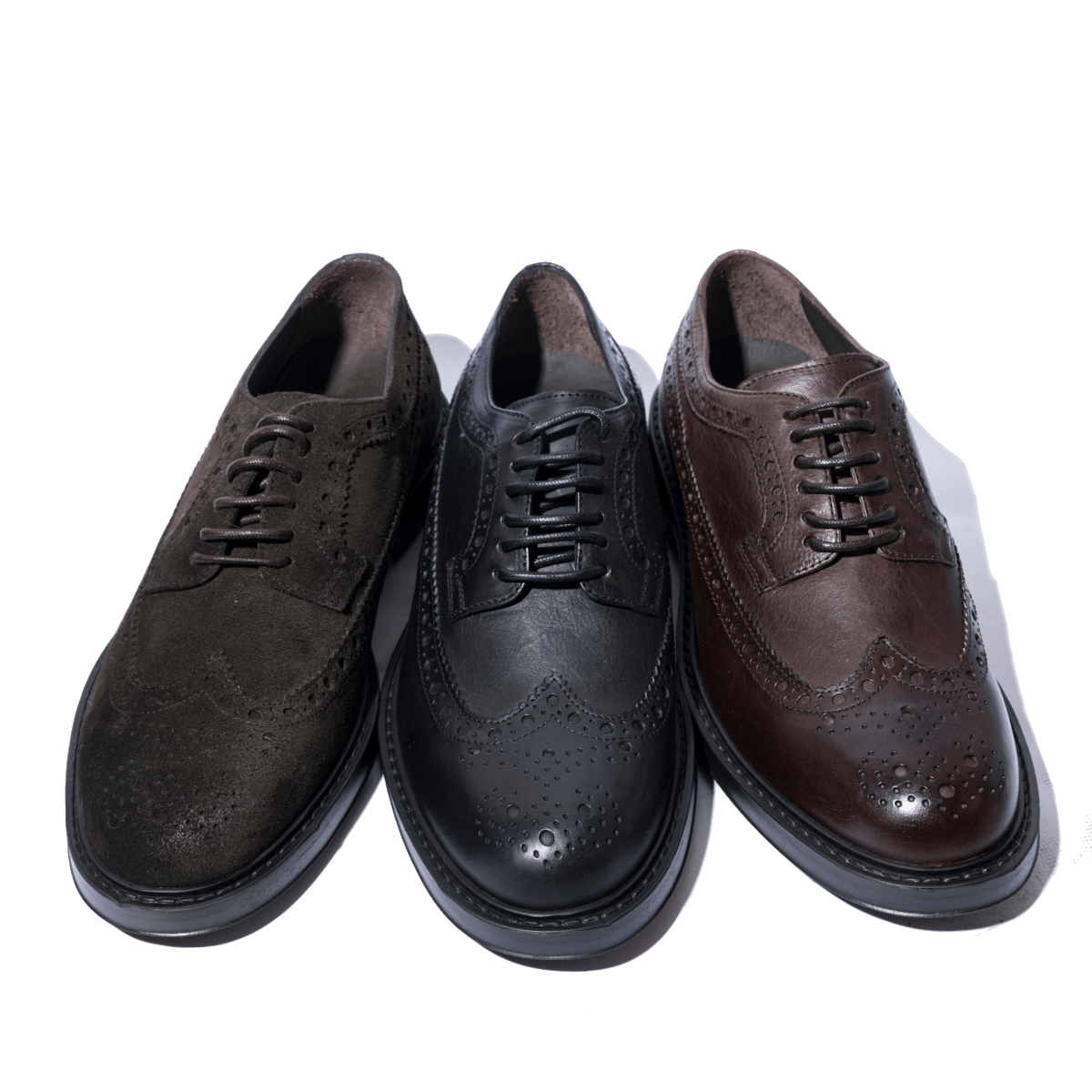 Classica Allacciata Derby Triver Flight Pelle Coda Di Rondine Moro - Triver Flight - Calzature Savorè