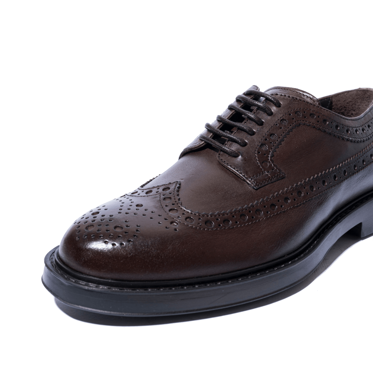 Classica Allacciata Derby Triver Flight Pelle Coda Di Rondine Moro - Triver Flight - Calzature Savorè