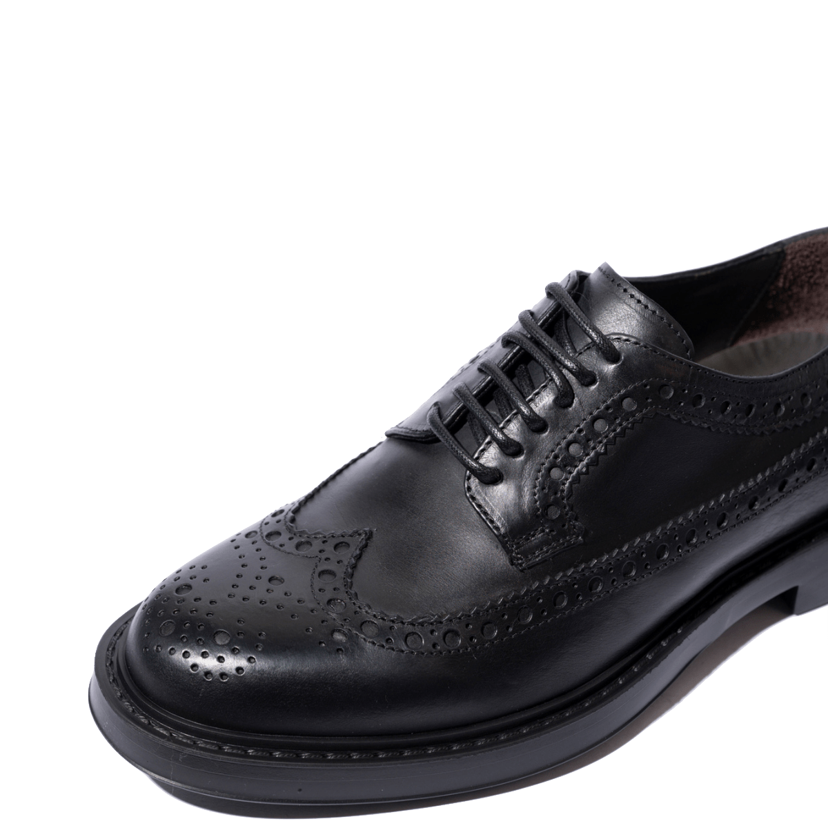 Classica Allacciata Derby Triver Flight Pelle Coda Di Rondine Nero - Triver Flight - Calzature Savorè