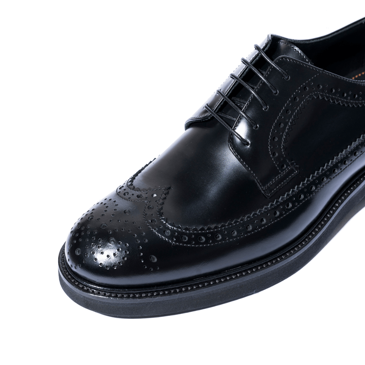 Classica Allacciata Jerold Wilton Pelle Dover Coda Di Rondine Nero - Jerold Wilton - Calzature Savorè