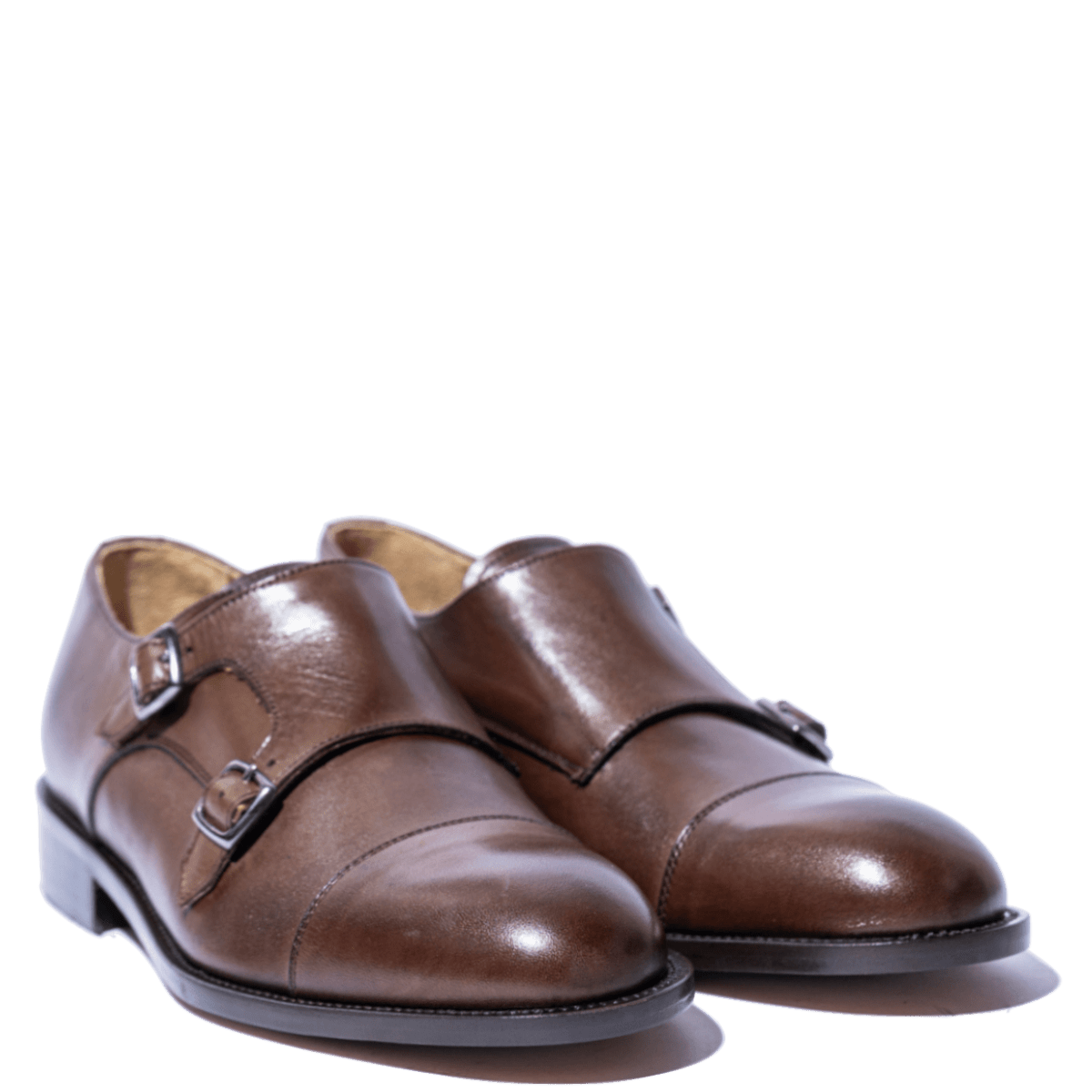 Classica Doppia Fibbia Nicol Sadler Vitello Marrone - Nicol Sadler - Calzature Savorè