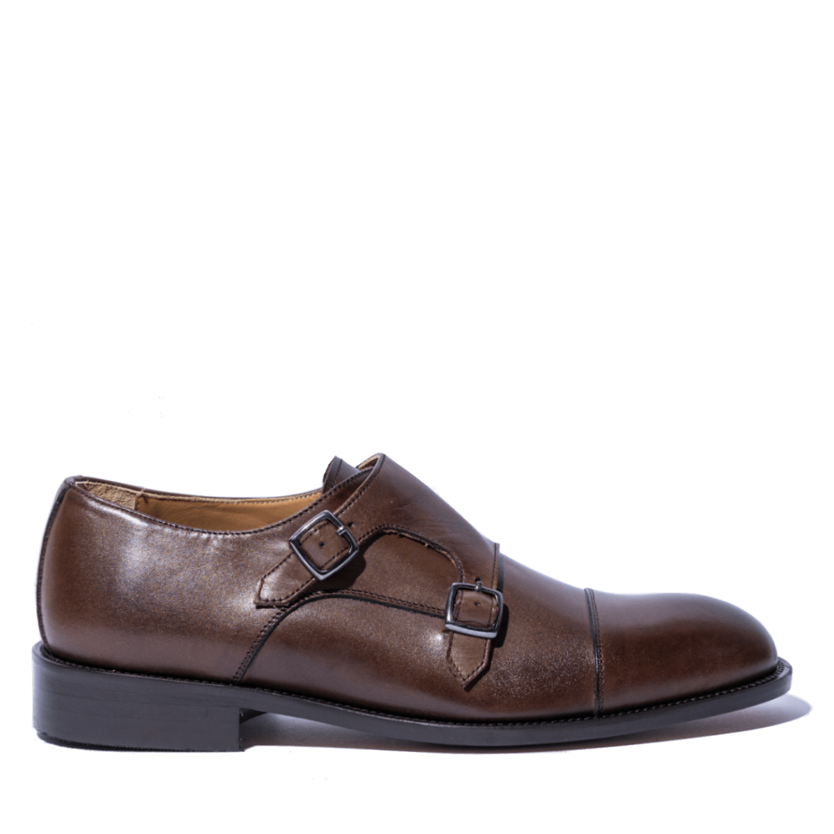 Classica Doppia Fibbia Nicol Sadler Vitello Marrone - Nicol Sadler - Calzature Savorè
