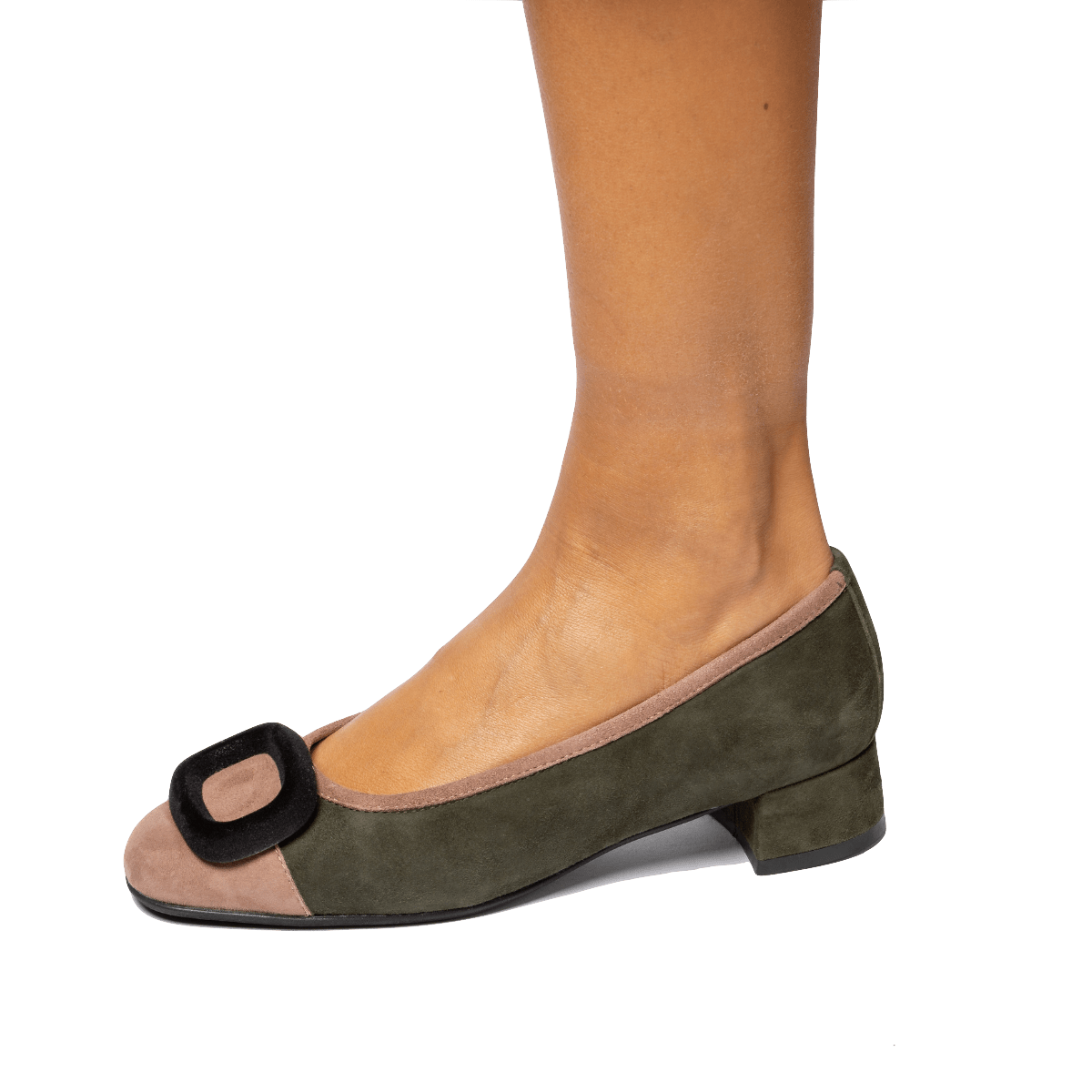 Décolleté Arte Veneta Camoscio Nero/Beige - Arte Veneta - Calzature Savorè