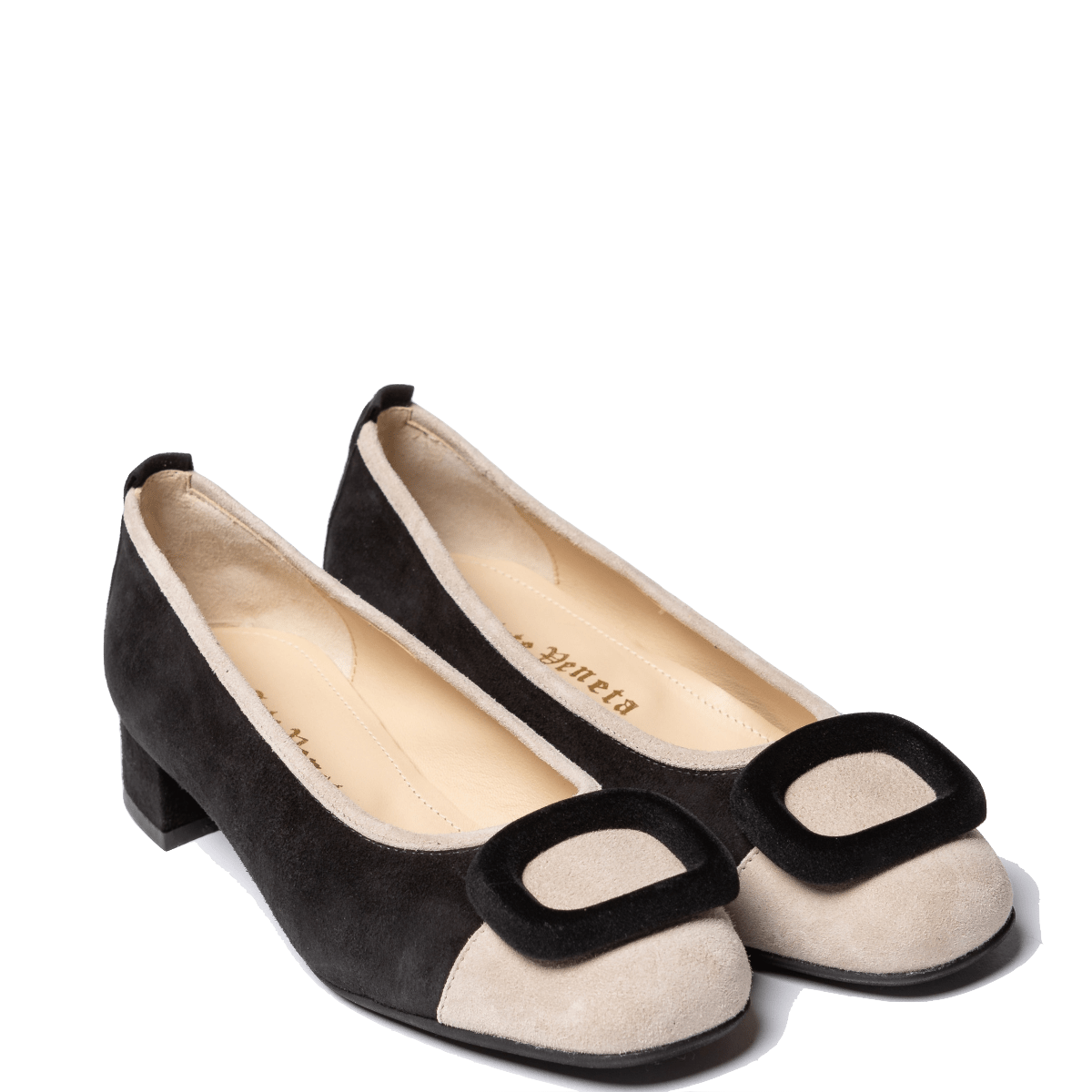 Décolleté Arte Veneta Camoscio Nero/Beige - Arte Veneta - Calzature Savorè