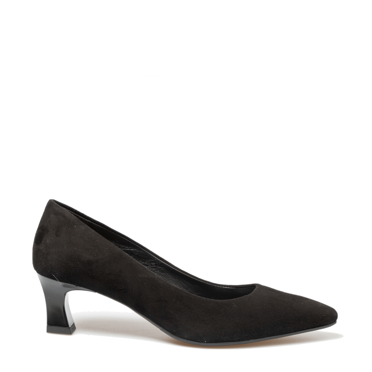 Décolleté Melluso Gilda Scollo Tondo Camoscio Nero - Melluso - Calzature Savorè