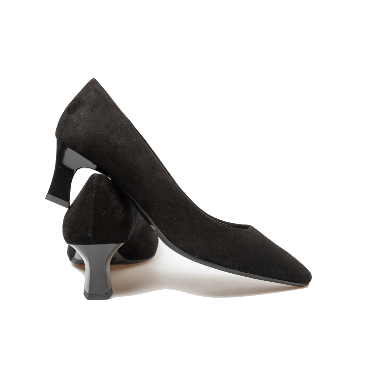 Décolleté Melluso Gilda Scollo Tondo Camoscio Nero - Melluso - Calzature Savorè