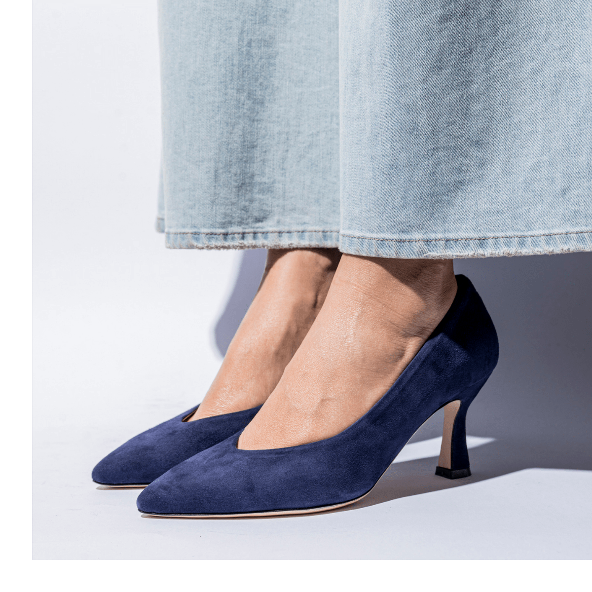 Décolleté Melluso Linda Camoscio Blu Abyss - melluso - Calzature Savorè