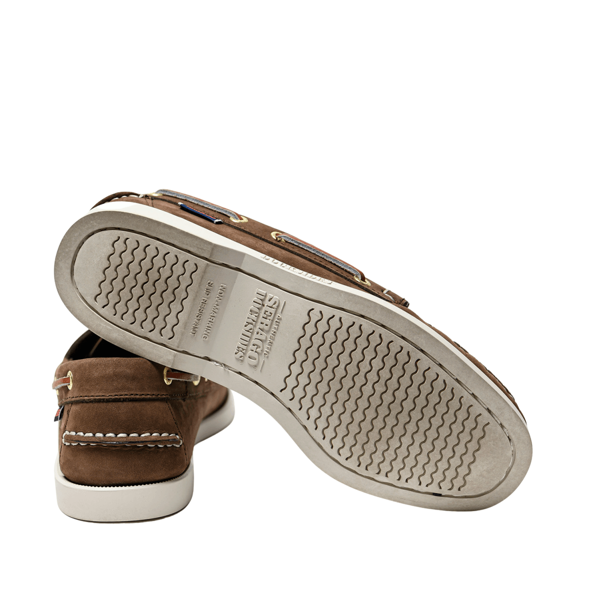 Docksides Portland Sebago Brown Nabuck - Sebago - Calzature Savorè