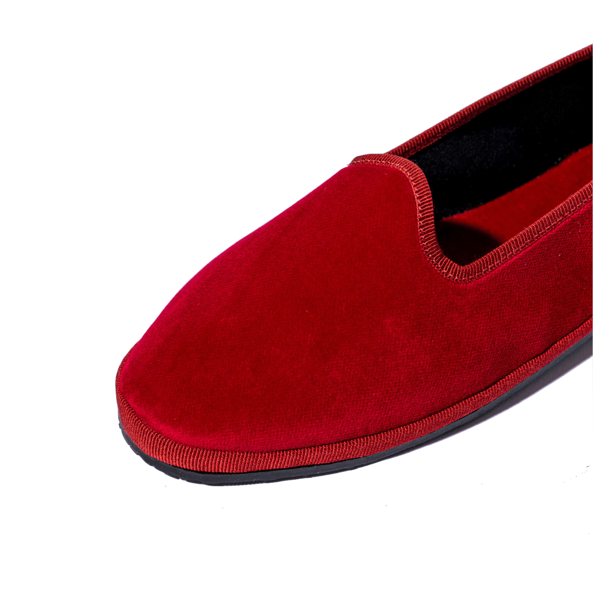 Friulana Le Giò Velluto Rosso Scuro Fodera Tessuto - Le Giò - Calzature Savorè