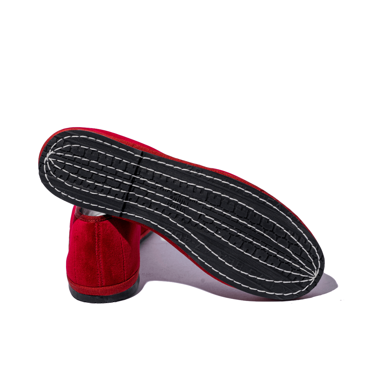 Friulana Le Giò Velluto Rosso Scuro Fodera Tessuto - Le Giò - Calzature Savorè