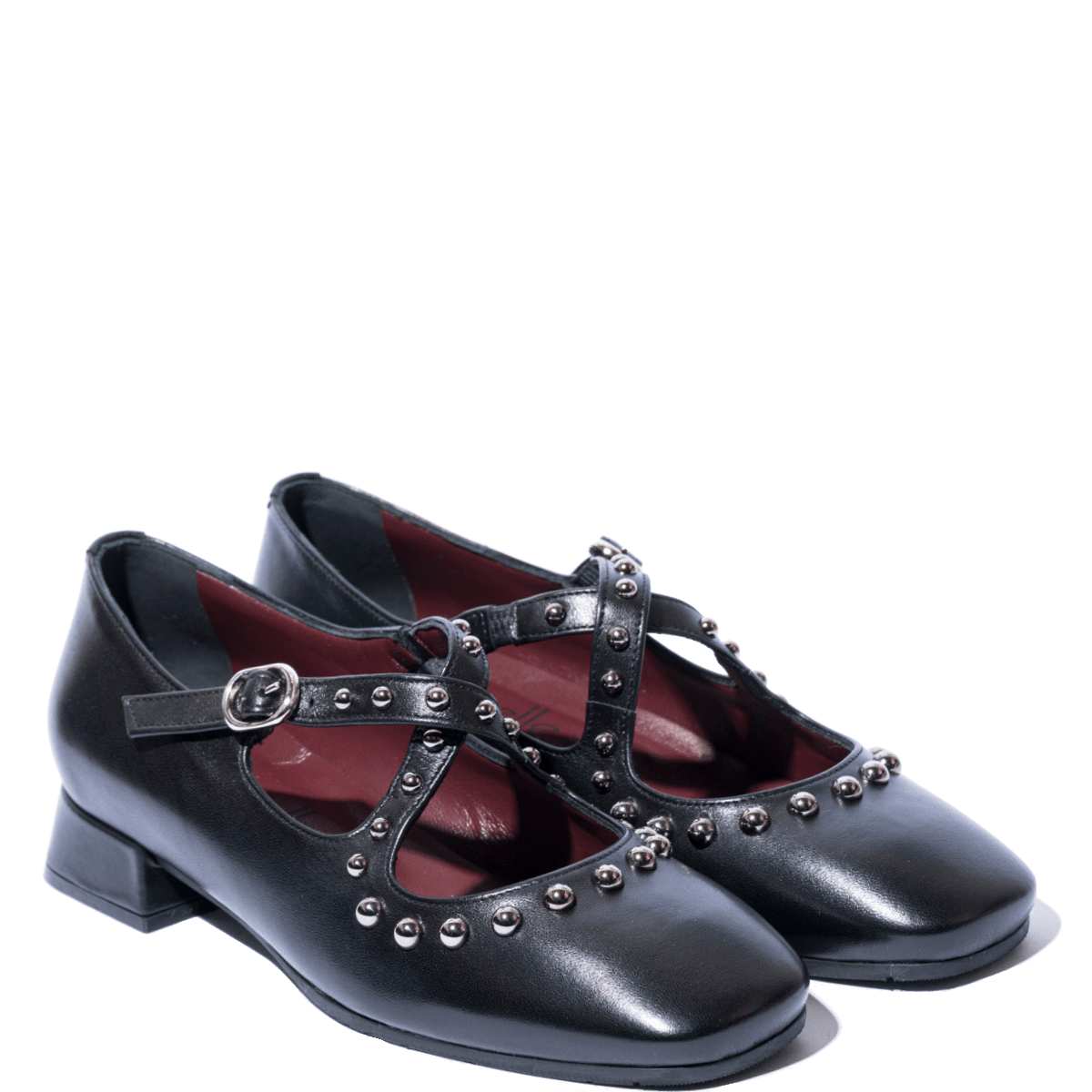 Mary Jane Le Gazzelle Pelle Borchiette Nero - Le Gazzelle - Calzature Savorè