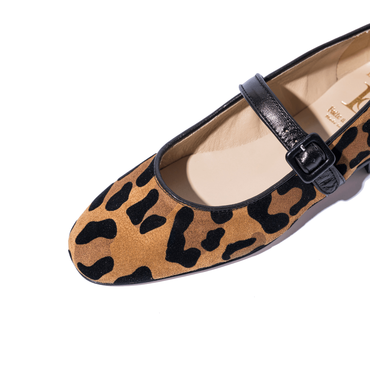 Mary Jane Luca Grossi Camoscio Leopardo - Luca Grossi - Calzature Savorè