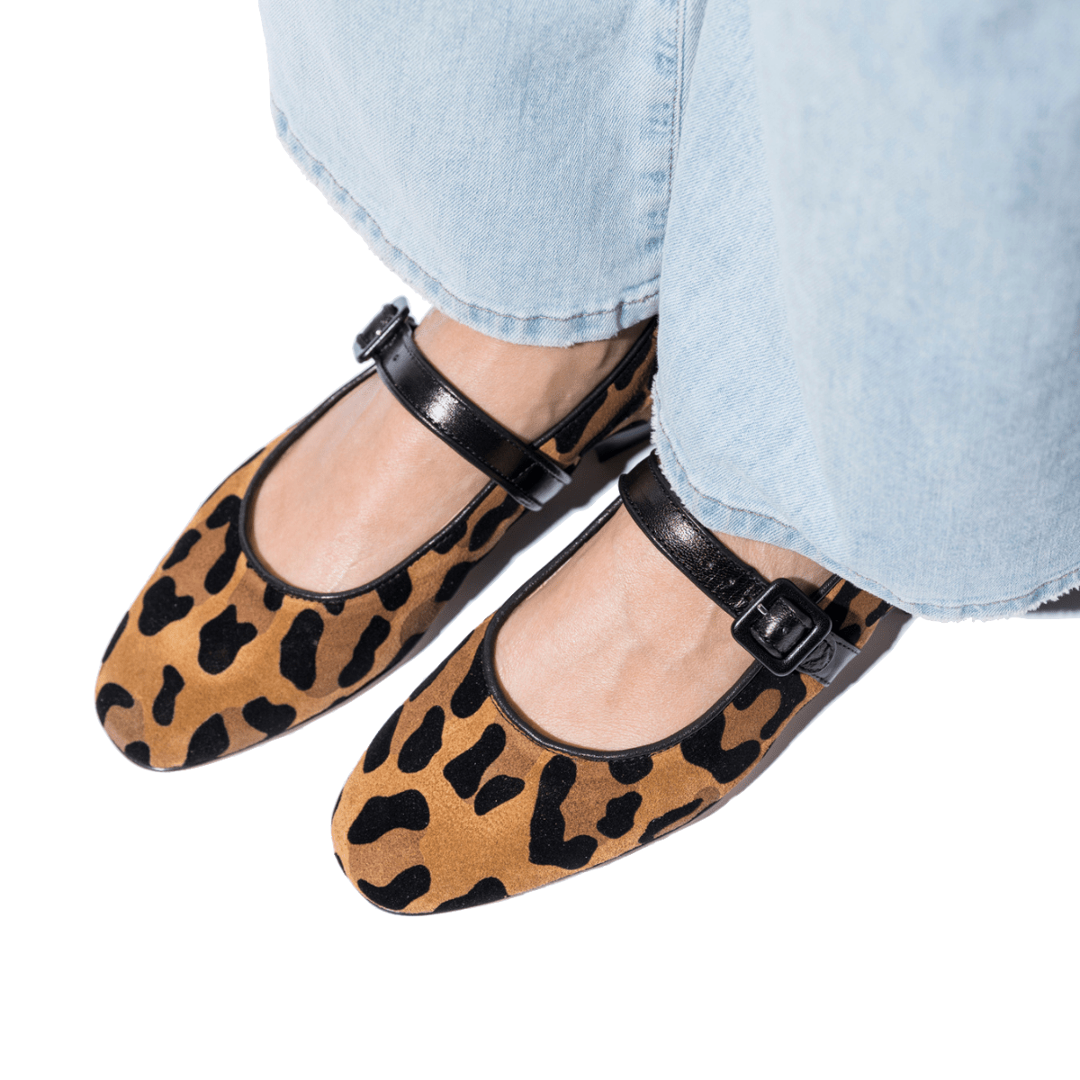 Mary Jane Luca Grossi Camoscio Leopardo - Luca Grossi - Calzature Savorè