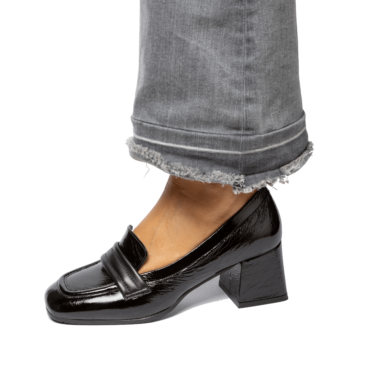 Mocassino Alto Le Gazzelle Pelle Lux Nero