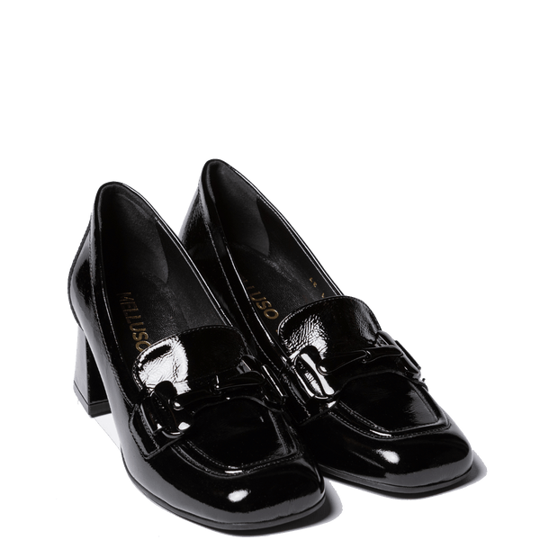 Mocassino Alto Melluso Morsetto Vernice Nero