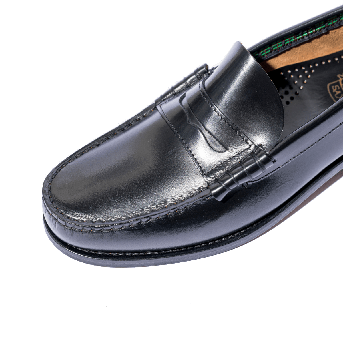 Mocassino College Saxone Pelle Abrasivato Nero - Saxone - Calzature Savorè