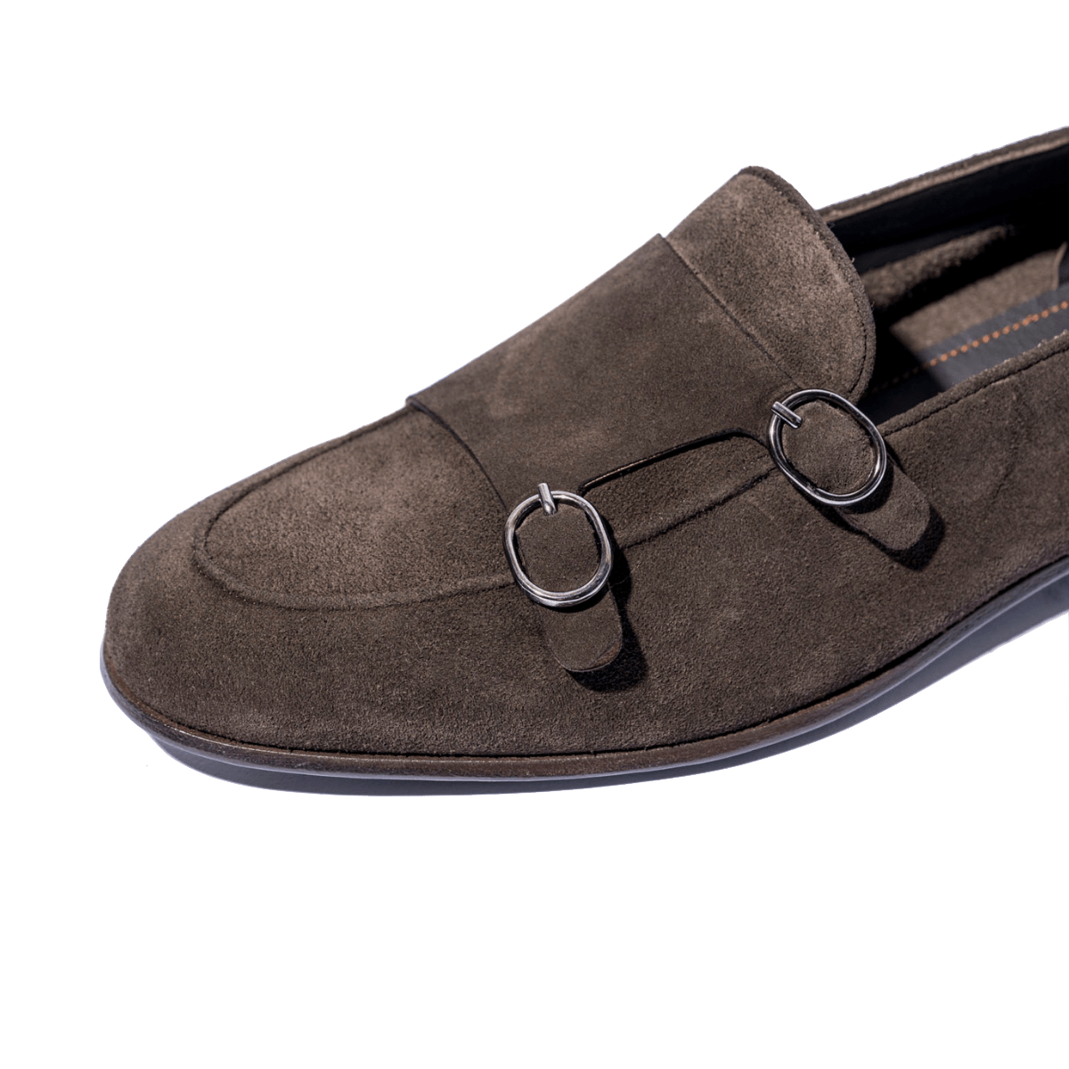 Mocassino Doppia Fibbia Jerold Wilton Camoscio Moka - Jerold Wilton - Calzature Savorè
