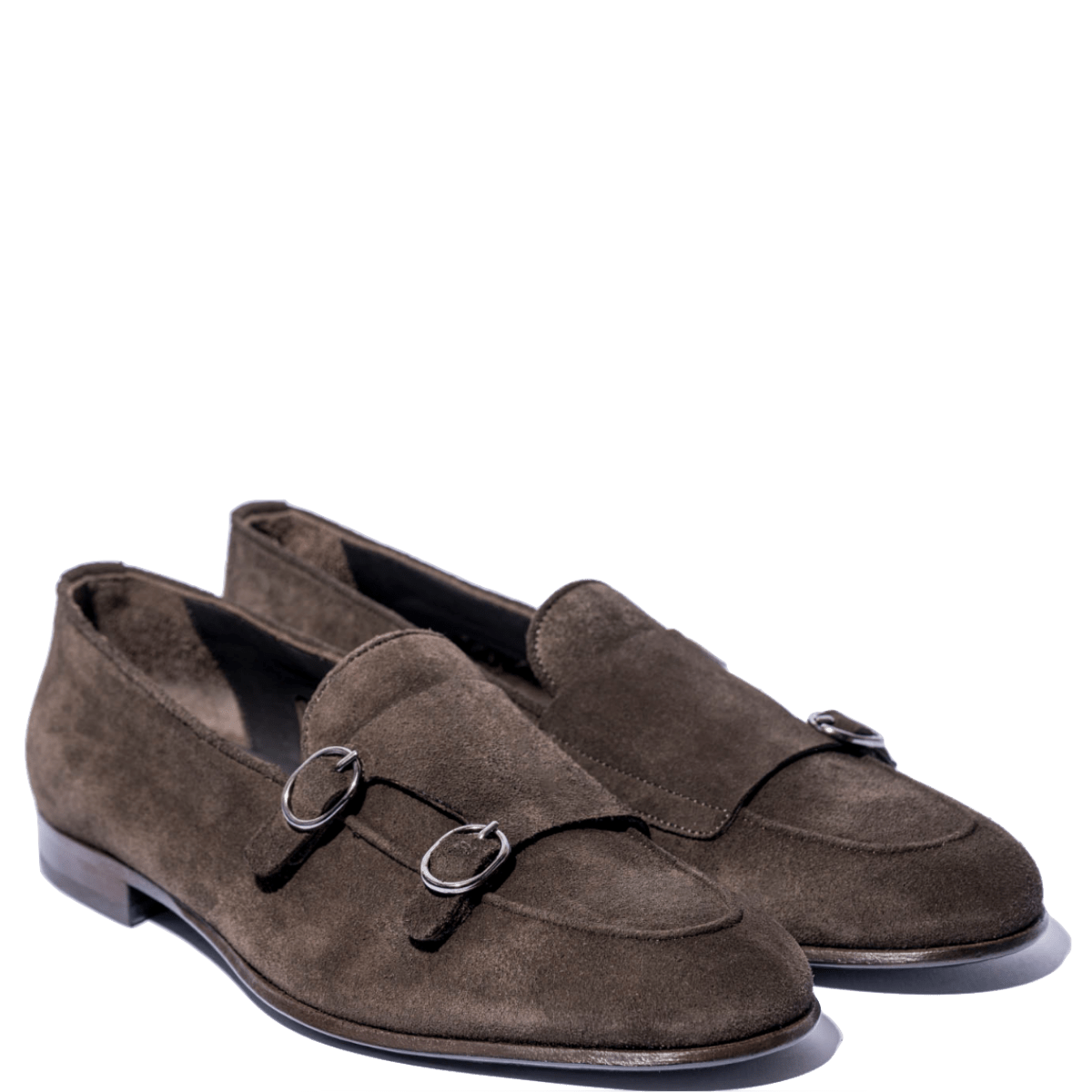 Mocassino Doppia Fibbia Jerold Wilton Camoscio Moka - Jerold Wilton - Calzature Savorè