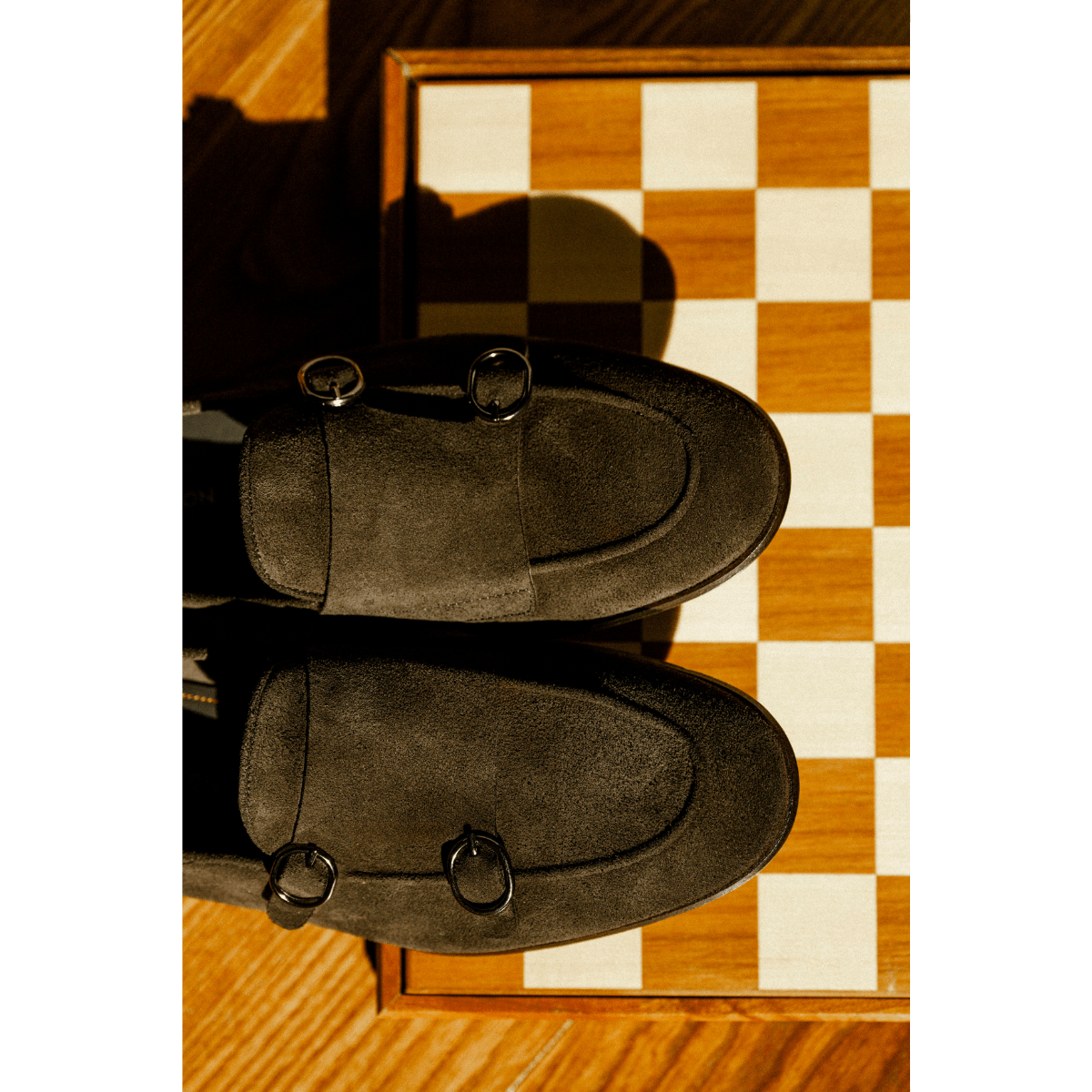 Mocassino Doppia Fibbia Jerold Wilton Camoscio Moka - Jerold Wilton - Calzature Savorè