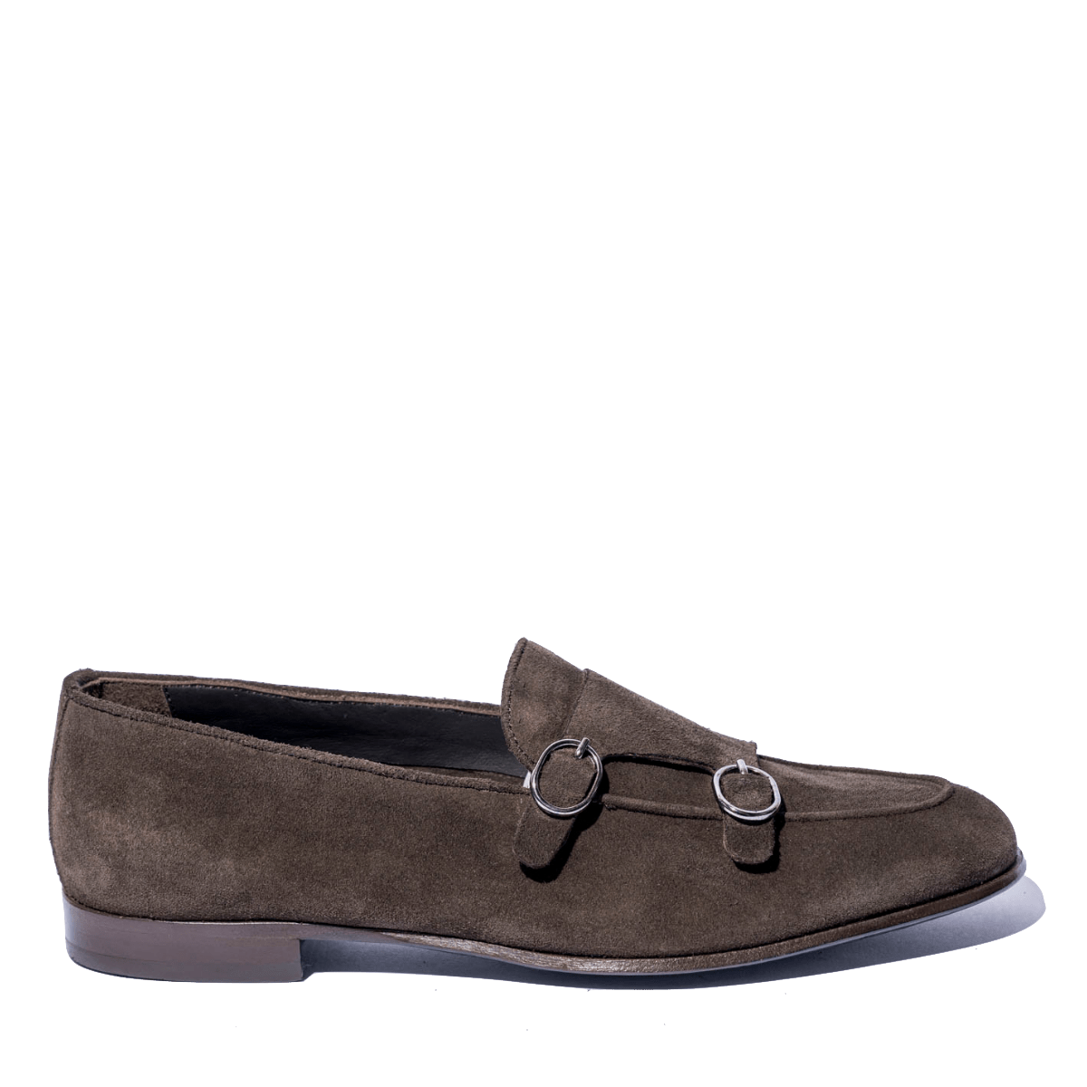 Mocassino Doppia Fibbia Jerold Wilton Camoscio Moka - Jerold Wilton - Calzature Savorè