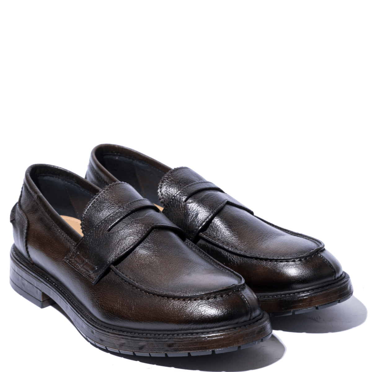 Mocassino F.lli Rennella Pelle Bufalo Marrone - F.lli Rennella - Calzature Savorè